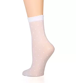 Dot Anklet Sock White S/M