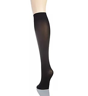 Sensitive Top Semi Opaque Knee High Black S