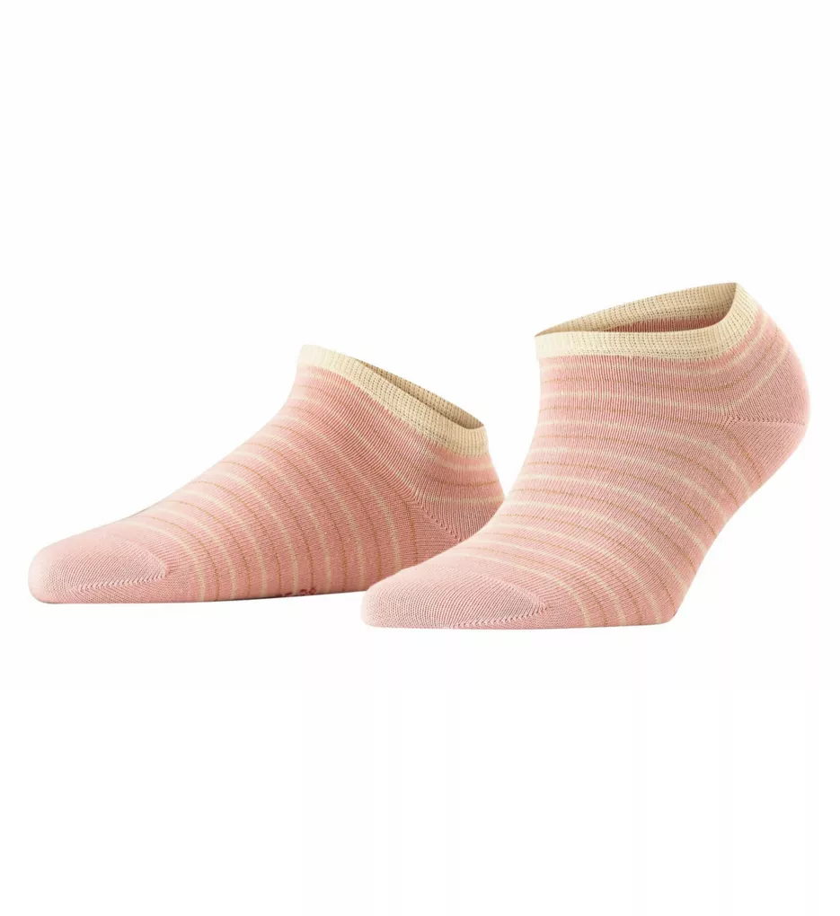 Stripe Shimmer Sneaker Sock Blossom S