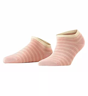 Stripe Shimmer Sneaker Sock Blossom S