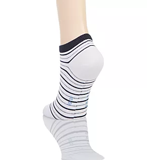 Stripe Shimmer Sneaker Sock White S