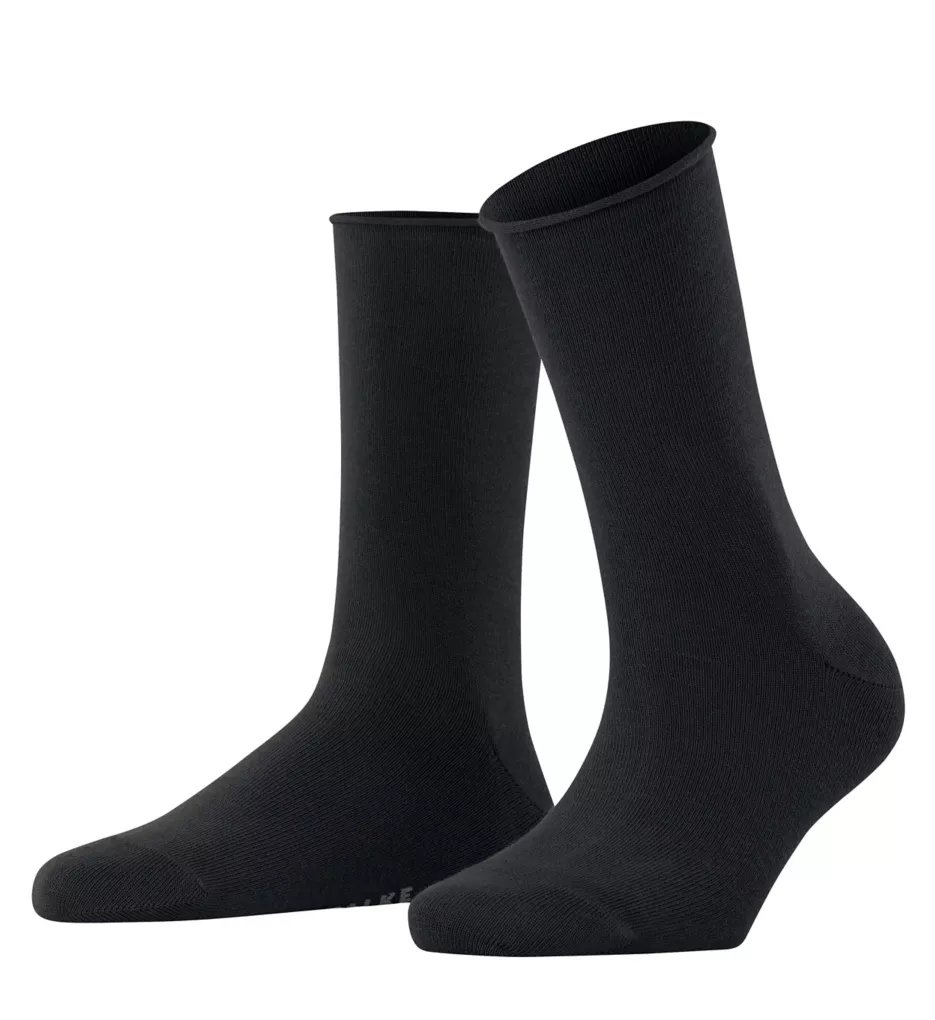 Happy Cotton Comfort Socks - 2 Pack Black S/M