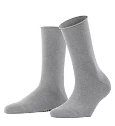 Happy Cotton Comfort Socks - 2 Pack Light Grey S/M