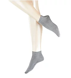 Family Cotton Anklet Socks Light Grey Melange S/M