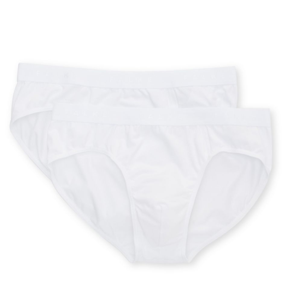 Daily Egyptian Cotton Brief - 2 Pack WHT L By Falke