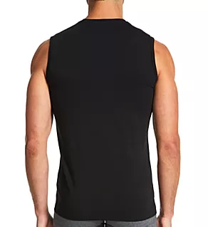 Daily Egyptian Cotton Muscle Shirt - 2 Pack BLK L