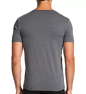 Daily Egyptian Cotton Deep V-Neck T-Shirt - 2 Pack Grayme 2XL