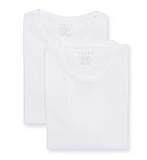 Daily Egyptian Cotton Crew Neck T-Shirt - 2 Pack WHT L