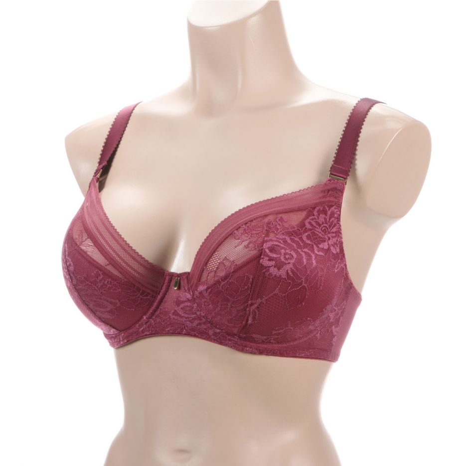 Fusion Lace Underwire Padded Plunge Bra