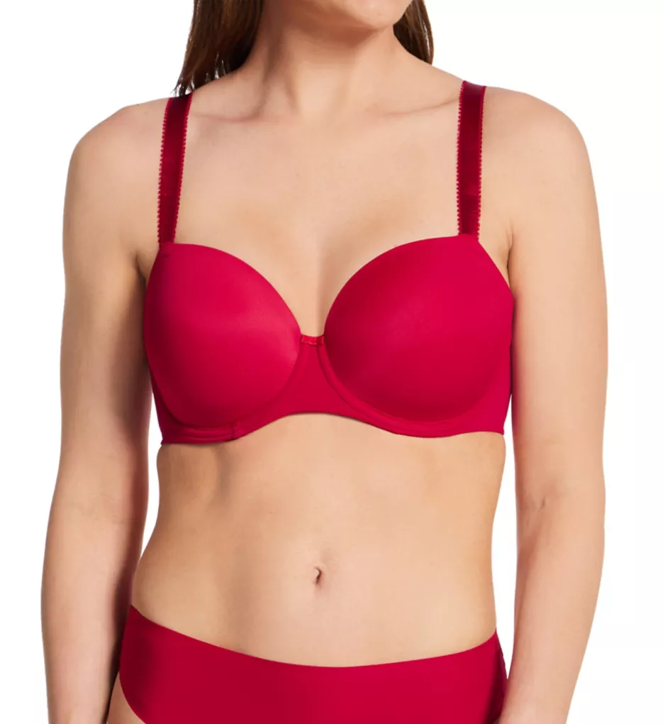 Smoothease Underwire Moulded T-Shirt Bra Red 30D