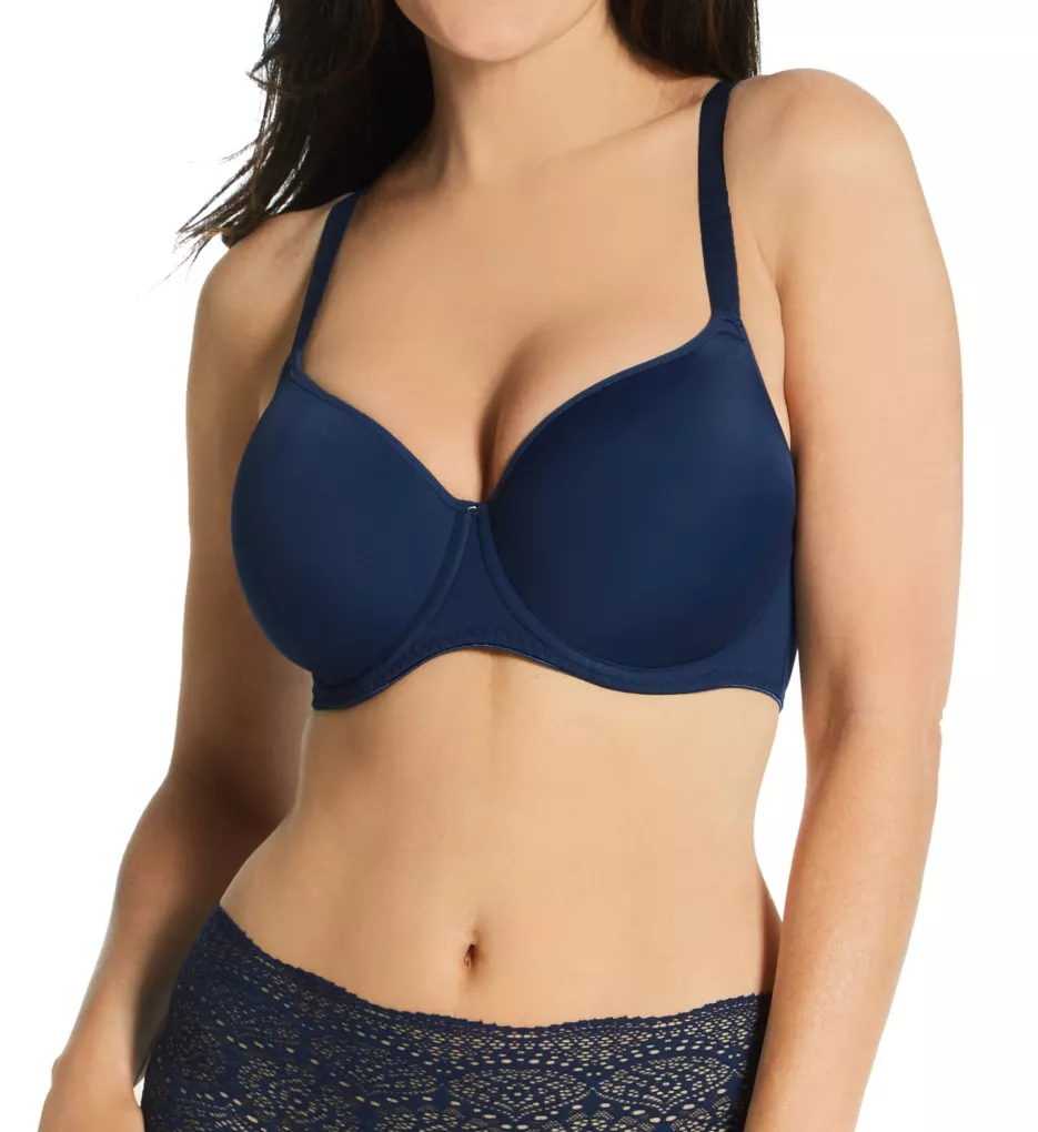 Marvelous Side Smoothing T-Shirt Bra - Rosewater (Black Lily, 38DD) 