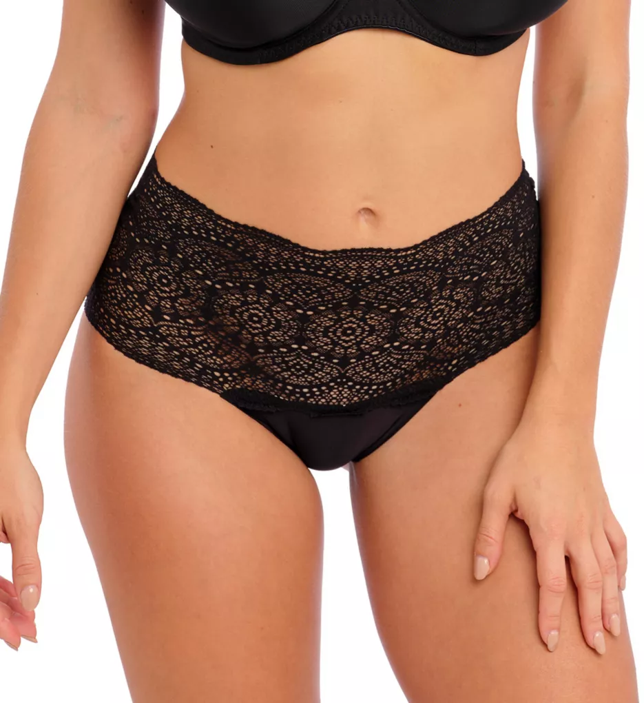 Lace Ease Invisible Stretch Full Brief Panty Black O/S