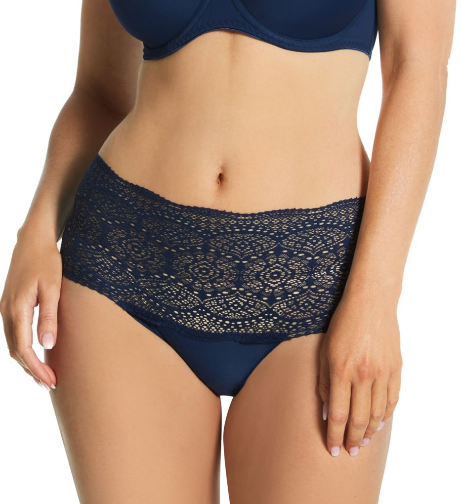 Fantasie : Fantasie FL2330 Lace Ease Invisible Stretch Full Brief Panty (Navy O/S)