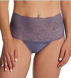 Lace Ease Invisible Stretch Full Brief Panty STEEL BLUE O/S
