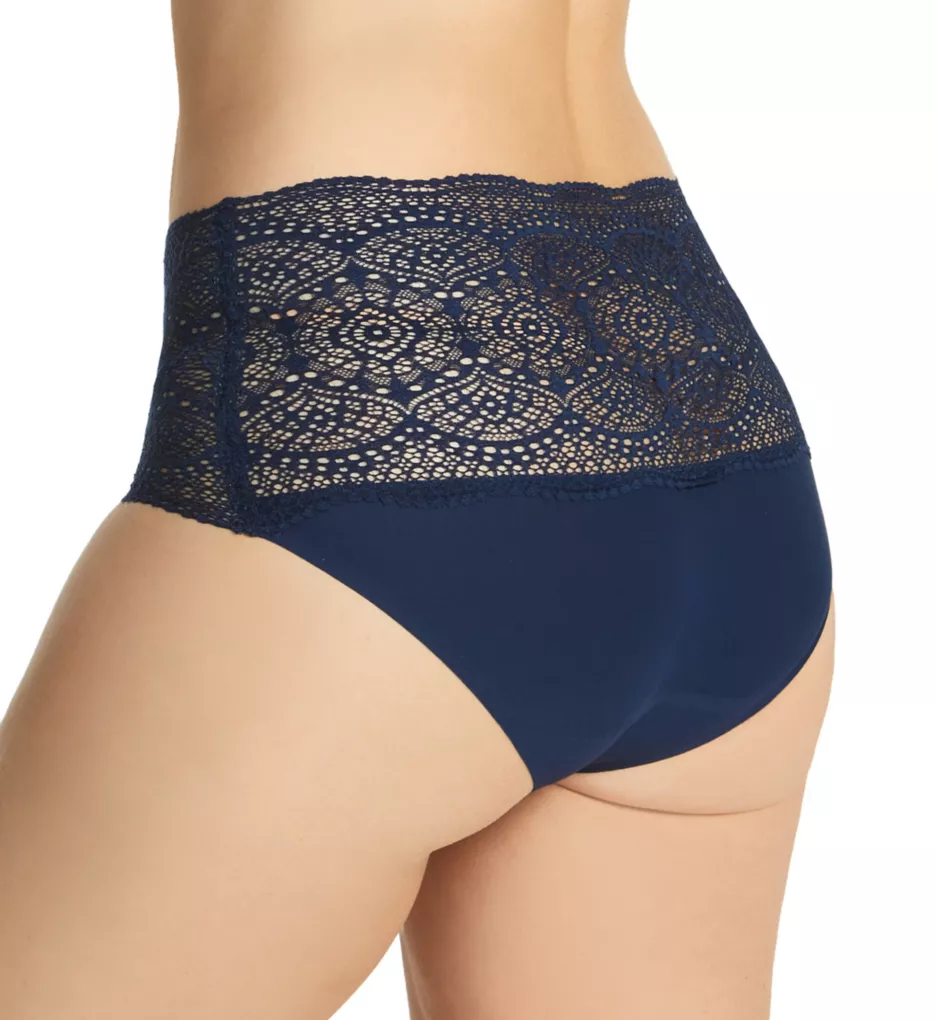 Lace Ease Invisible Stretch Full Brief Panty Navy O/S