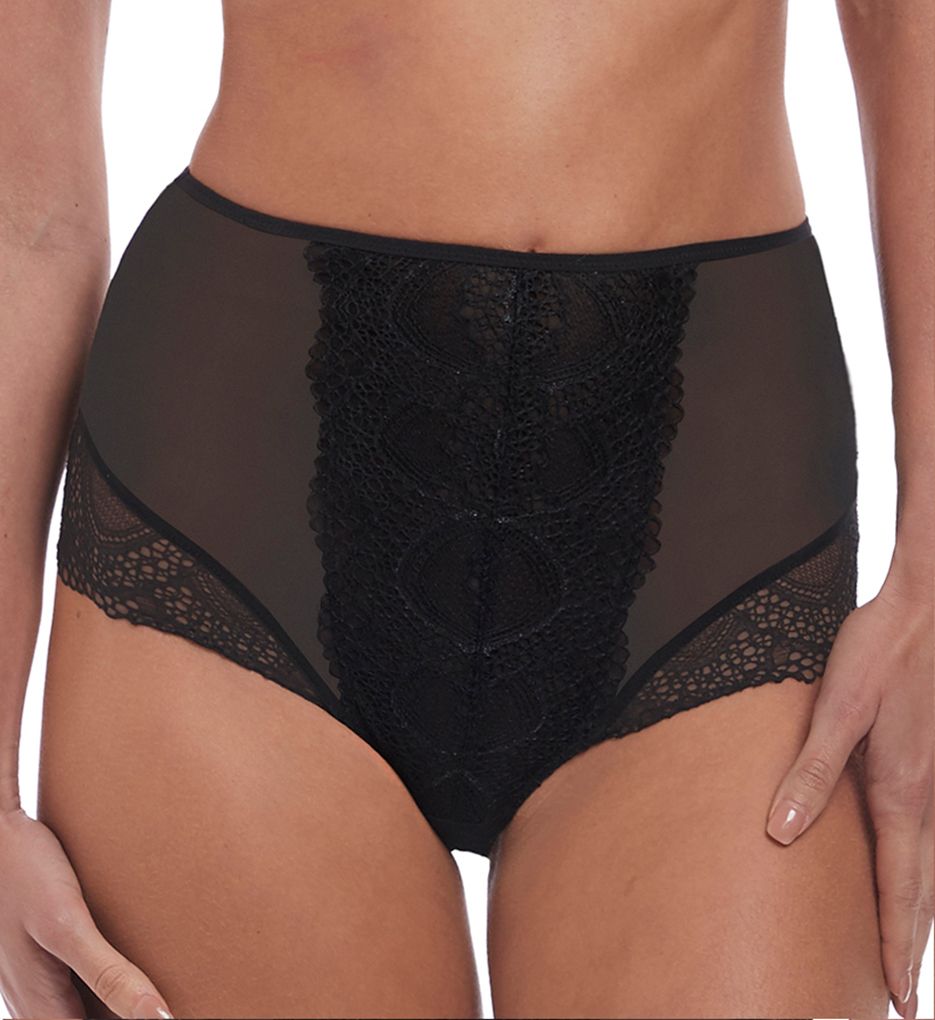 Fantasie : Fantasie FL2548 Twilight High Waist Brief Panty (Black S)