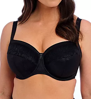 Illusion Underwire Side Support Bra Black 30DD