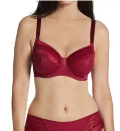 Illusion Underwire Side Support Bra Berry 30DD