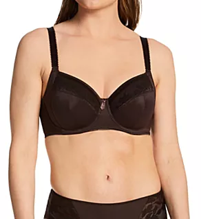 Illusion Underwire Side Support Bra Chocolate 30D