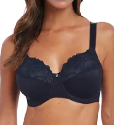 Memoir Underwire Full Cup Side Support Bra Navy 30F