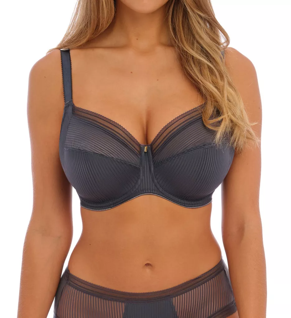 Fusion Underwire Full Cup Side Support Bra Slate 30D