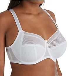 Fusion Underwire Full Cup Side Support Bra White 30D