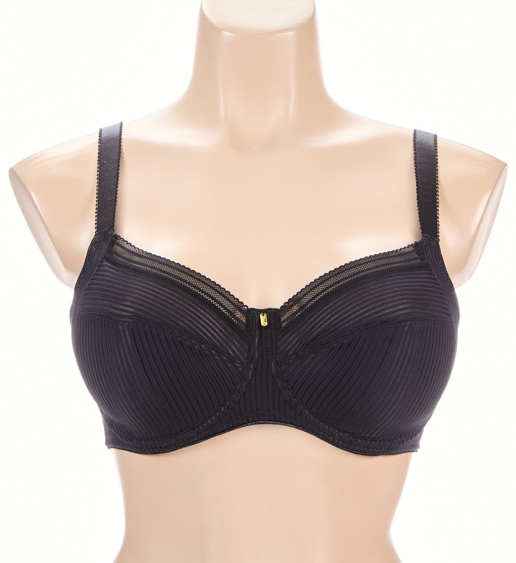 Fantasie Fusion Underwire Full Cup Side Support Bra Black 34H  - Image 1