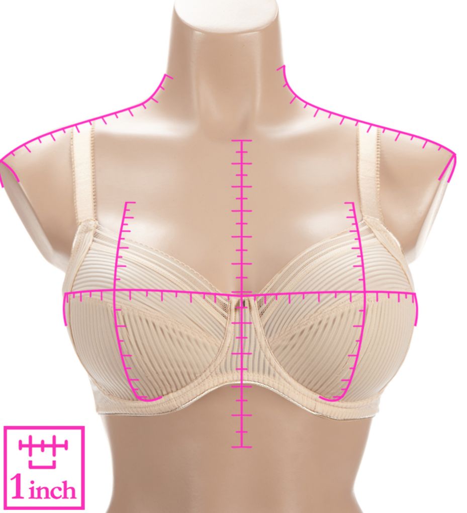 Fantasie Fusion Underwire Full Cup Side Support Bra White 40H  - Image 3