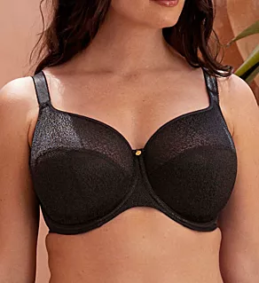 Demure Underwire Molded Non-Padded Bra Black 30D