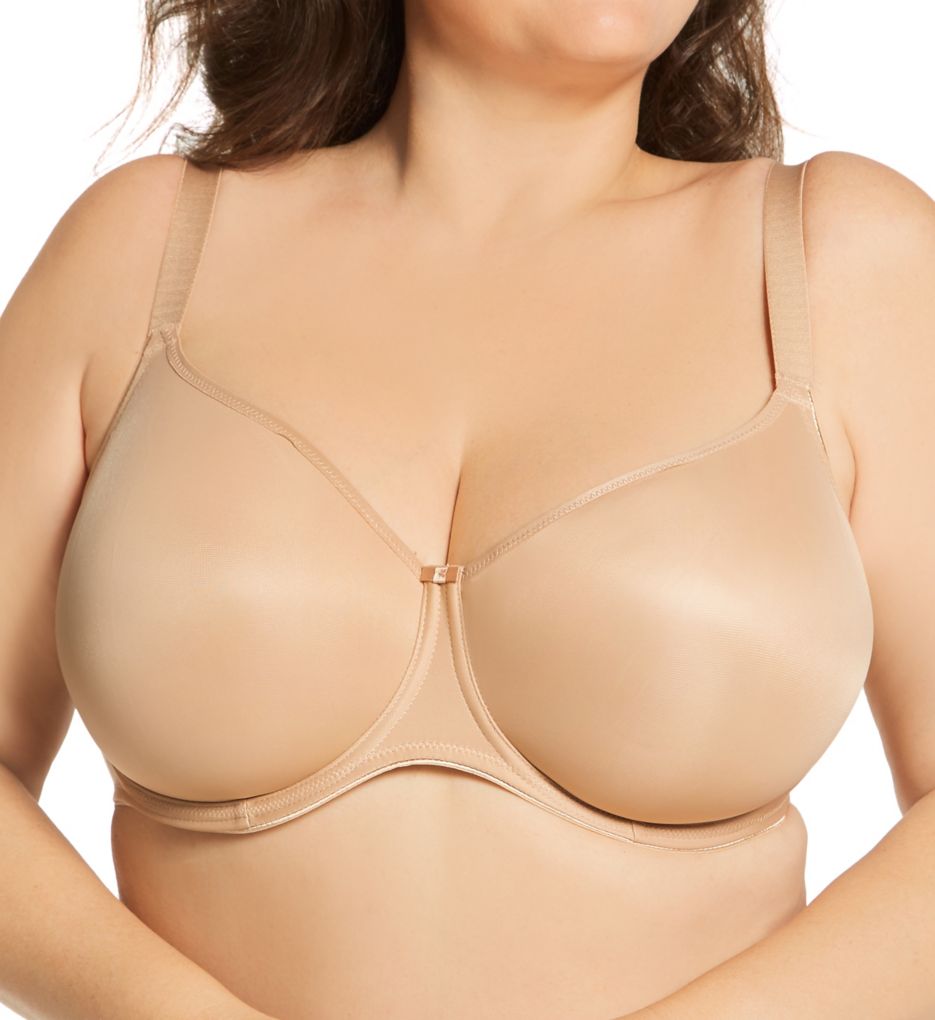 fantasie smoothing women's seamless balcony bra, 32e, nude
