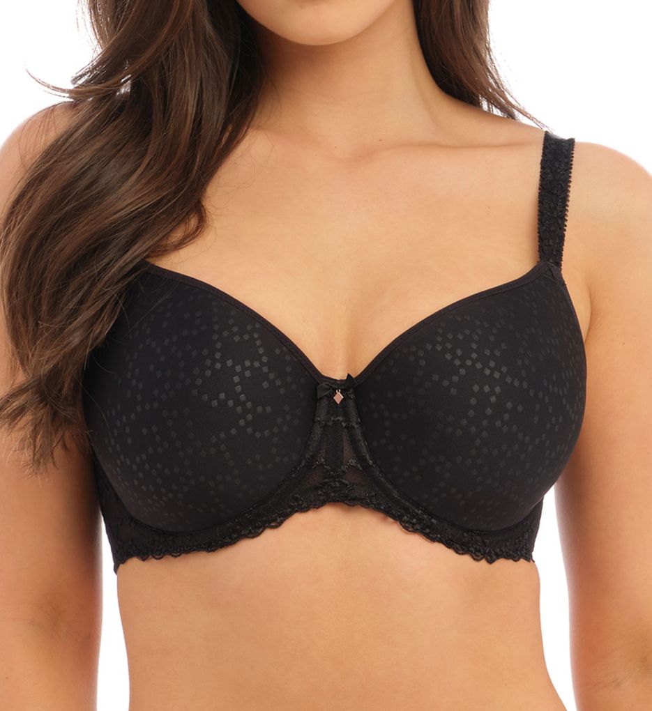 Ana Underwire Side Support Bra Black 32F