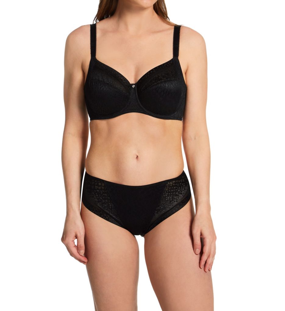 Full Figure Figure Types in 34G Bra Size F Cup Sizes Black by Fantasie  Moulded, Seamless and Spacer Bras