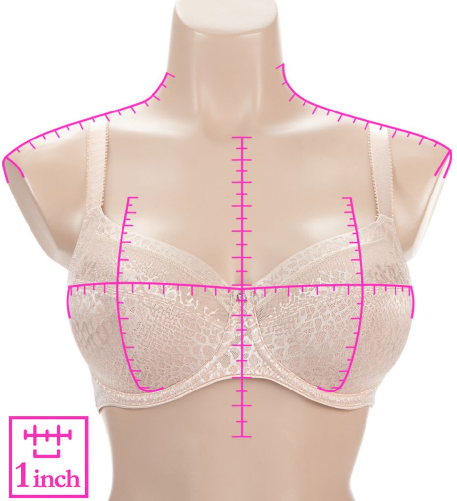 Fantasie Envisage Underwire Full Cup Bra With Side Support Raspberry 36DD  - Image 3