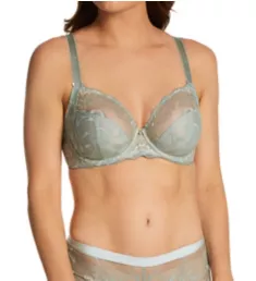 Aubree Underwire Side Support Plunge Bra VINTAGE GREEN 30E