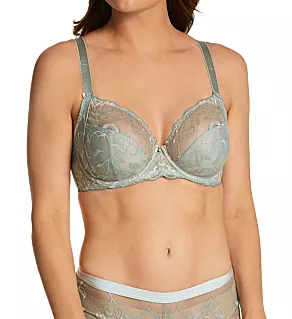 Aubree Underwire Side Support Plunge Bra VINTAGE GREEN 30E
