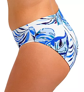 Back view of Kefalonia Mid Rise Bikini Brief Swim Bottom Tranquil Blue L