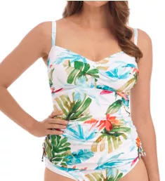 Kiawah Island Underwire Twist Tankini Swim Top Aquamarine 32DD