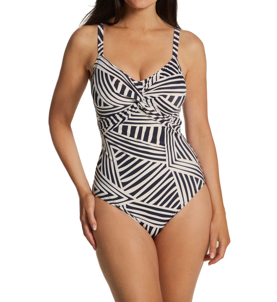 La Chiva Underwire Twist Front One Piece Swimsuit