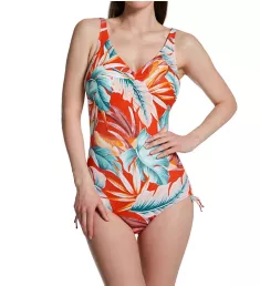 Bamboo Grove Underwire V-Neck One Piece Swimsuit