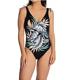 Bamboo Grove Underwire Plunge Swimsuit