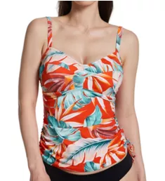 Bamboo Grove Twist Front Tankini Swim Top