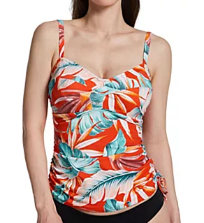 Bamboo Grove Twist Front Tankini Swim Top