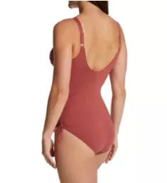 Beach Waves Underwire Twist Front Swimsuit