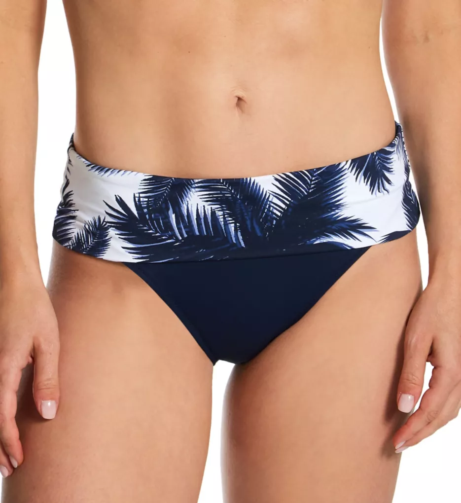 Carmelita Avenue Fold Bikini Brief Swim Bottom French Navy 2X