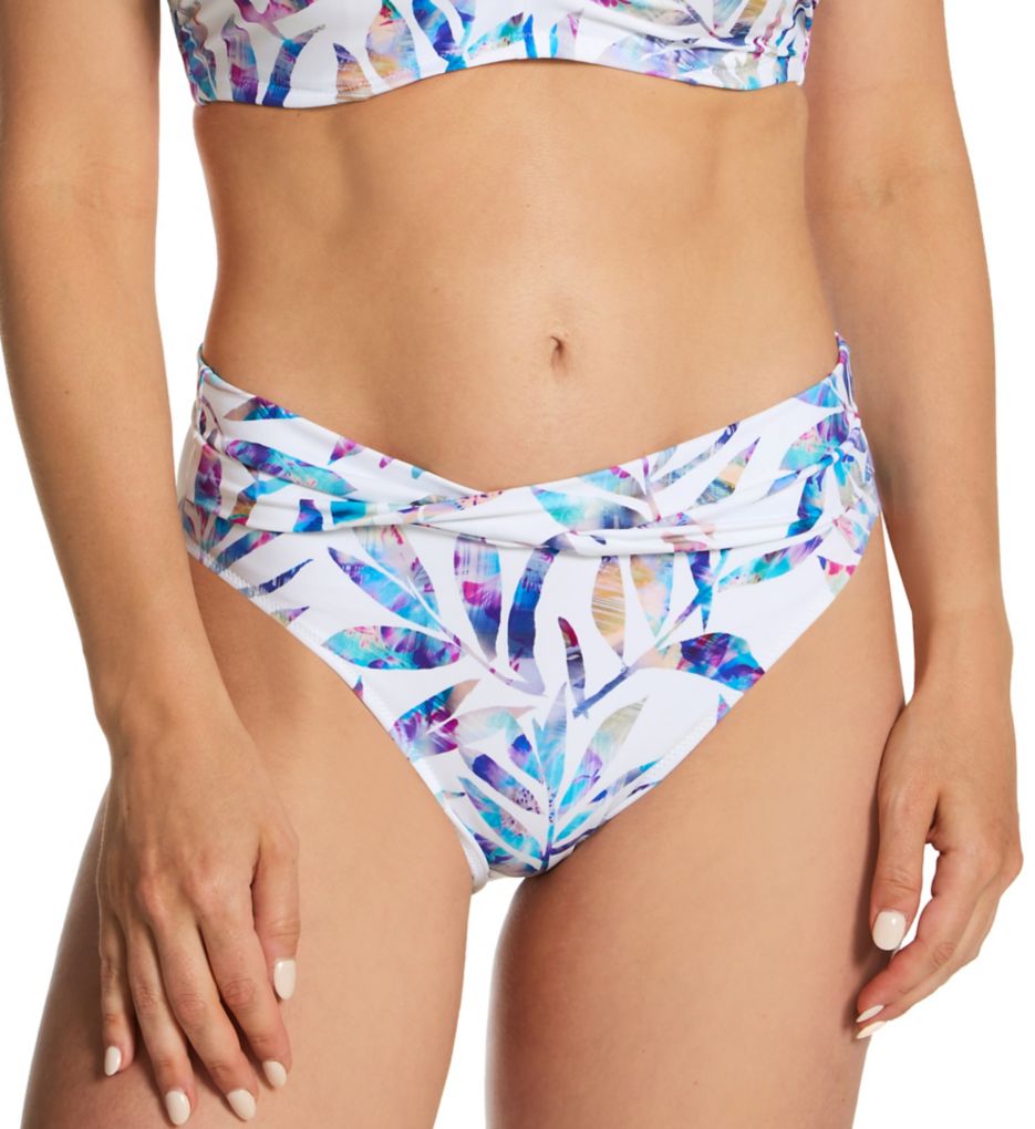 Calypso Harbour Mid Rise Bikini Brief Swim Bottom Multi XL by Fantasie