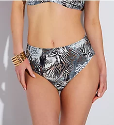 Seraya Sands High Waist Bikini Brief Swim Bottom Monochrome S