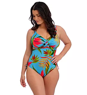 Pichola Underwire Twist Front One Piece Swimsuit