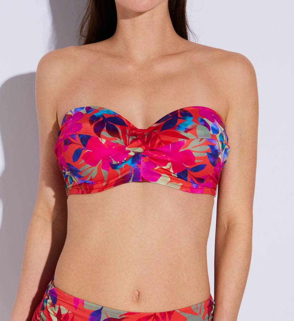 Playa Del Carmen UW Twist Bandeau Bikini Swim Top