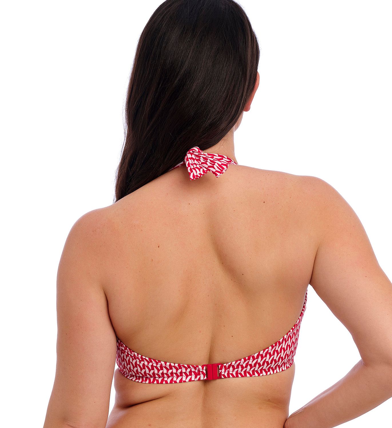 Fantasie Koh Lipe Underwire Halter Bikini Swim Top Radiant Red 32DD  - Image 2