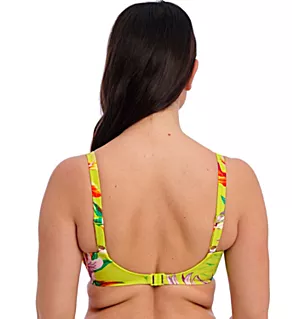 Cala Macarella Underwire Gathered Bikini Swim Top Zest 32DD